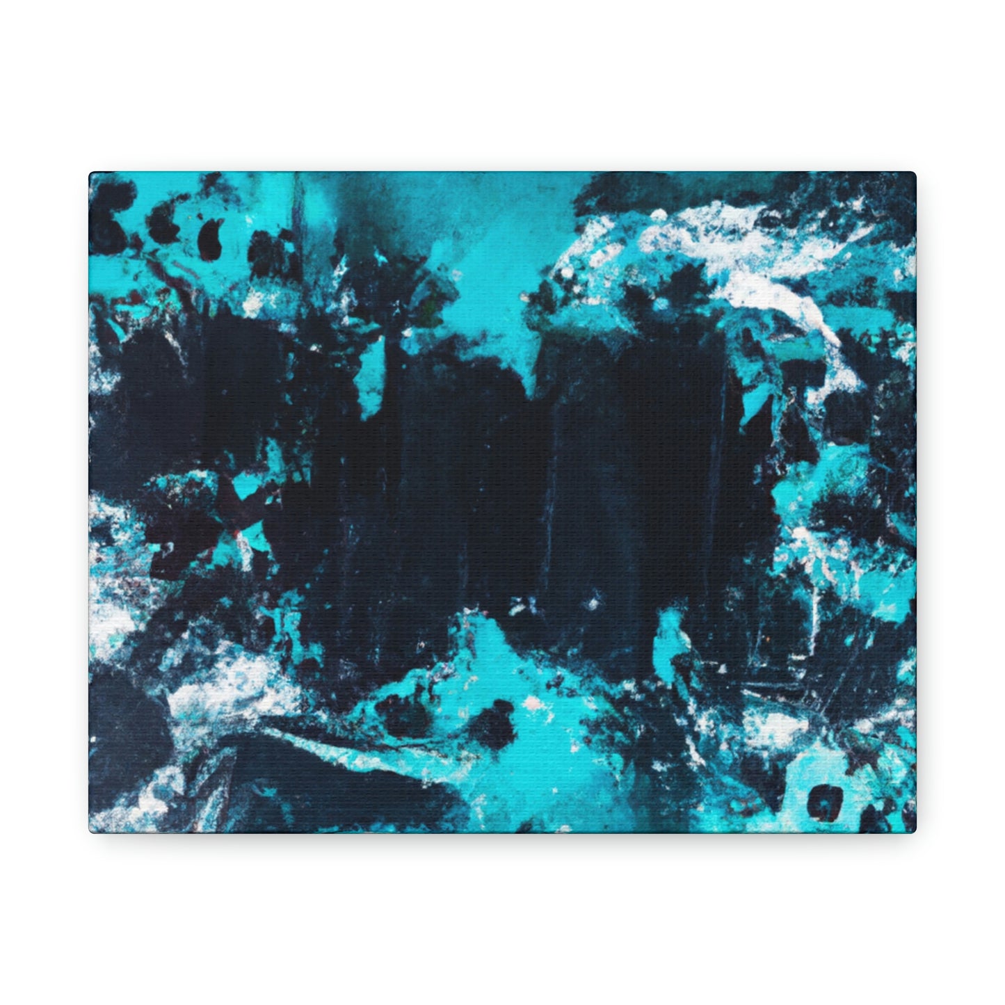 Ultra Modern Luxury Turquoise Gallery Wrap Canvas